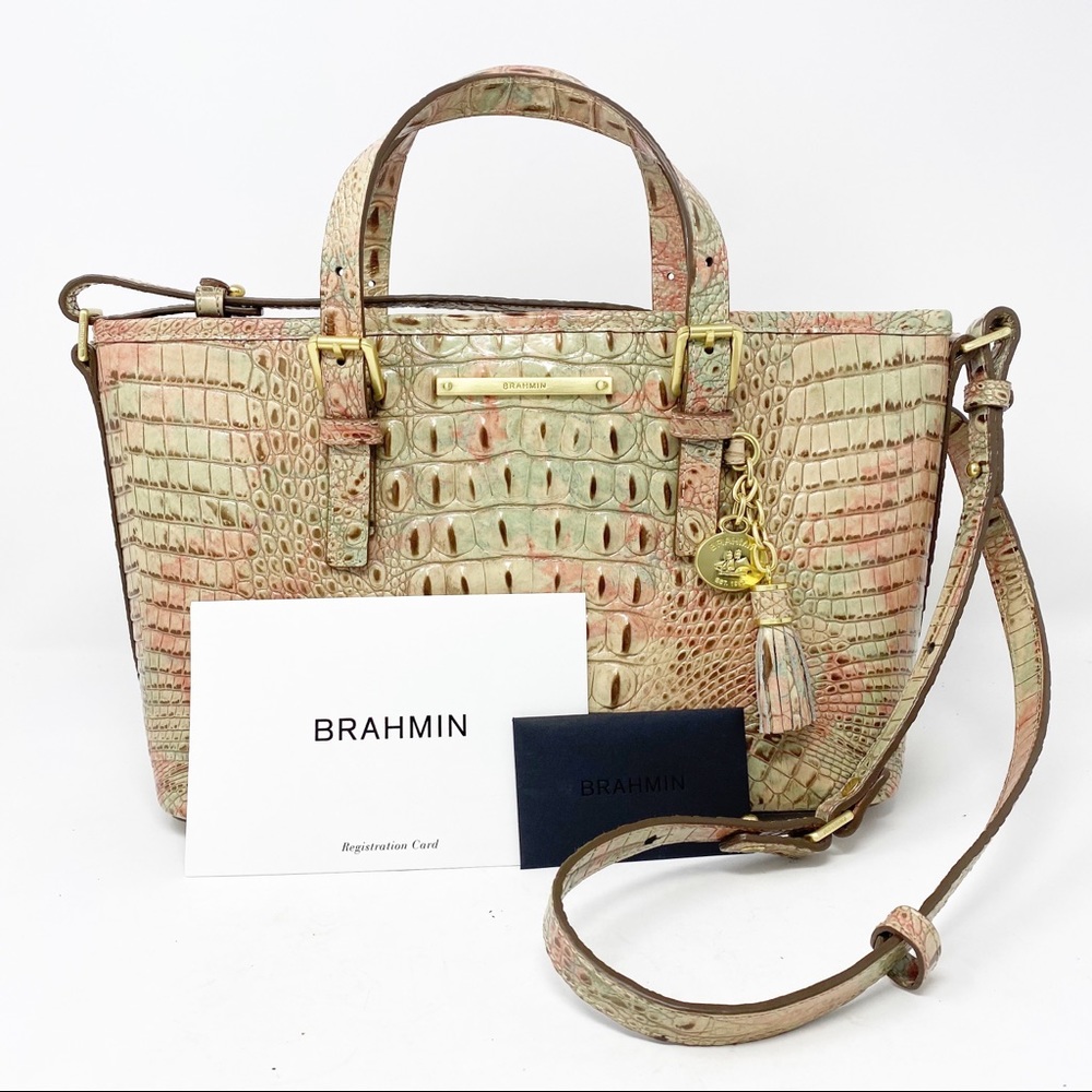 Brahmin Mini Asher Sahara Melbourne Satchel NWOT